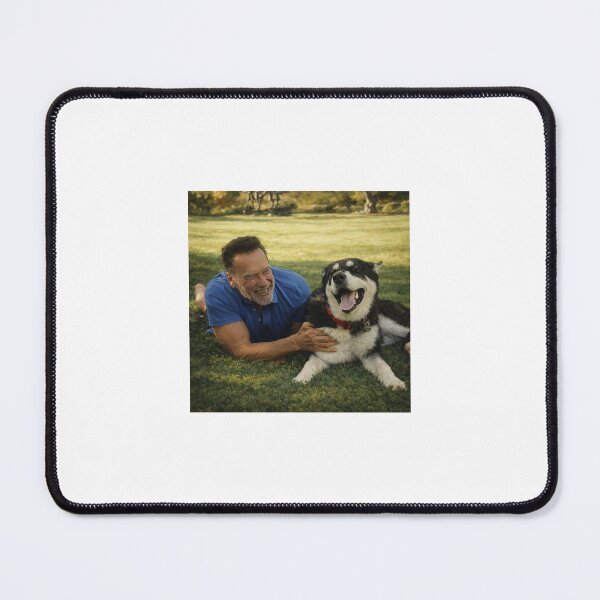 Item preview, Arnold Schwarzenegger and his Malamute designed and sold by donchago.