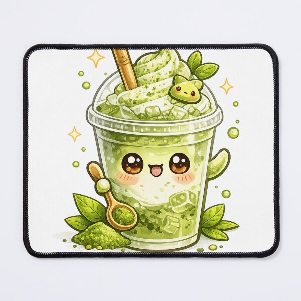 Item preview, Matcha Green Tea Iced Latte Kawaii  designed and sold by redsharkuk.