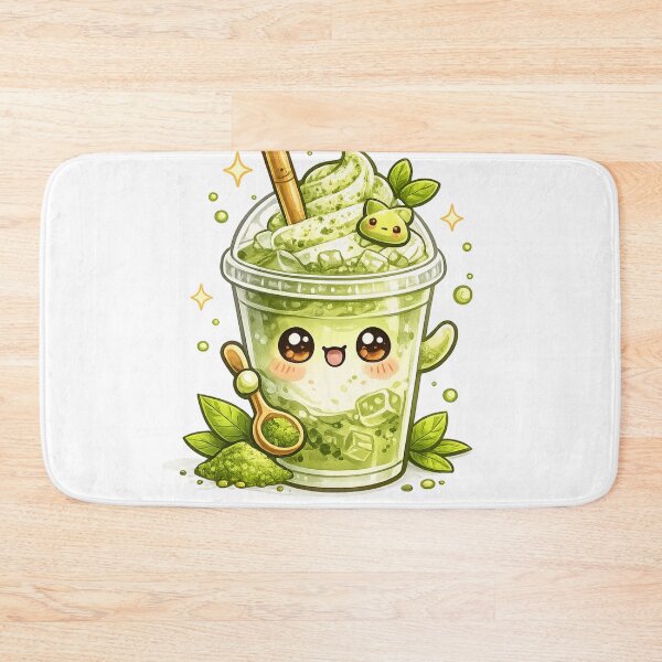 Item preview, Matcha Green Tea Iced Latte Kawaii  designed and sold by redsharkuk.