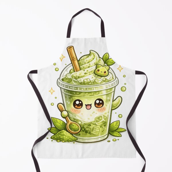 Item preview, Matcha Green Tea Iced Latte Kawaii designed and sold by redsharkuk.