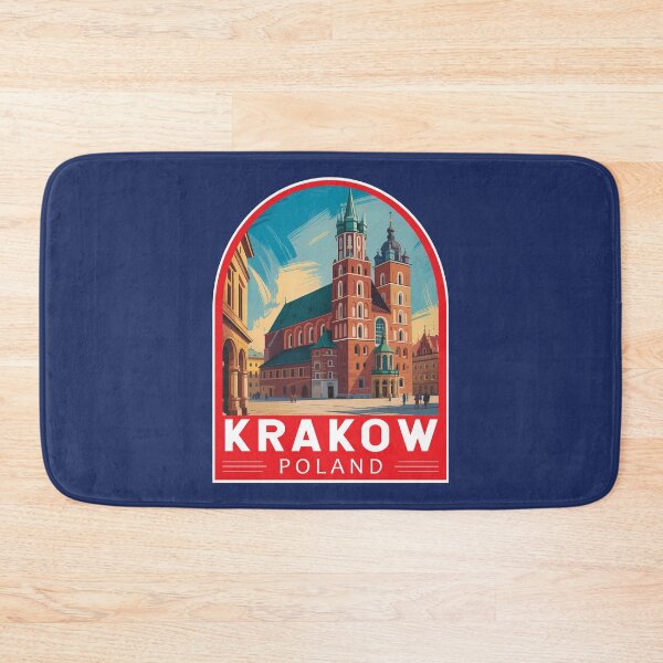 Artikelvorschau, Krakau, Polen – Reisekunst-Emblem entworfen und verkauft von KrisSidDesigns.