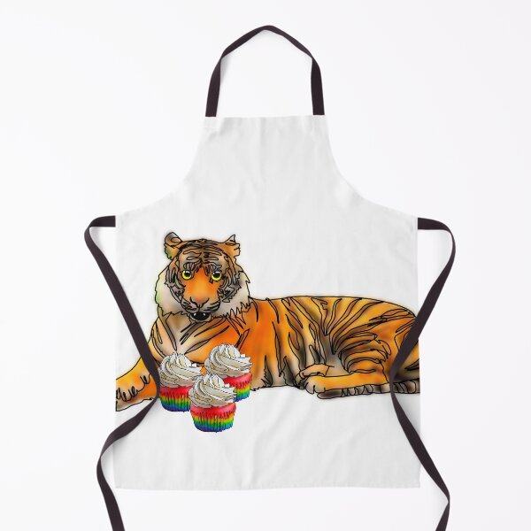 Item preview, Maple the Tiger With rainbow cupcakes mukbang– Animalzandfood  designed and sold by Ashley’sAnimalz.
