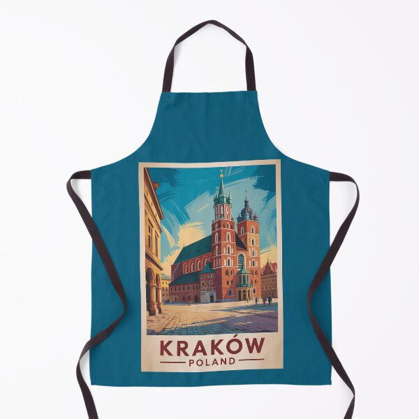 Item preview, Krakow Poland Illustration Travel Art Vintage designed and sold by KrisSidDesigns.