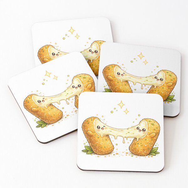 Item preview, Mozzarella Sticks Cheese Pull Kawaii  designed and sold by redsharkuk.