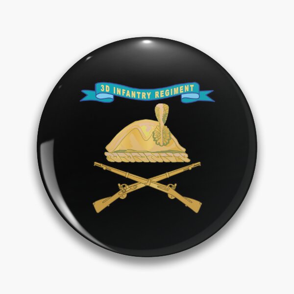Item preview, Army - 3d Infantry Regiment - DUI w Ribbon - Br X 300 designed and sold by Military Insignia Products.