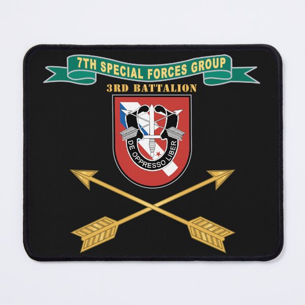 Item preview, Army - 3rd Battalion, 7th Special Forces Group - Flash w Ribbon - Br X 300 designed and sold by Military Insignia Products.