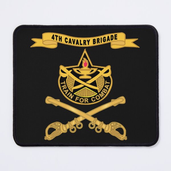 Item preview, Army - 4th Cavalry Brigade w Ribbon - Br X 300 designed and sold by Military Insignia Products.