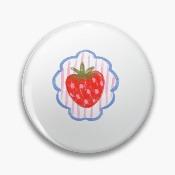 Item preview, strawberry designed and sold by KitschByKate.