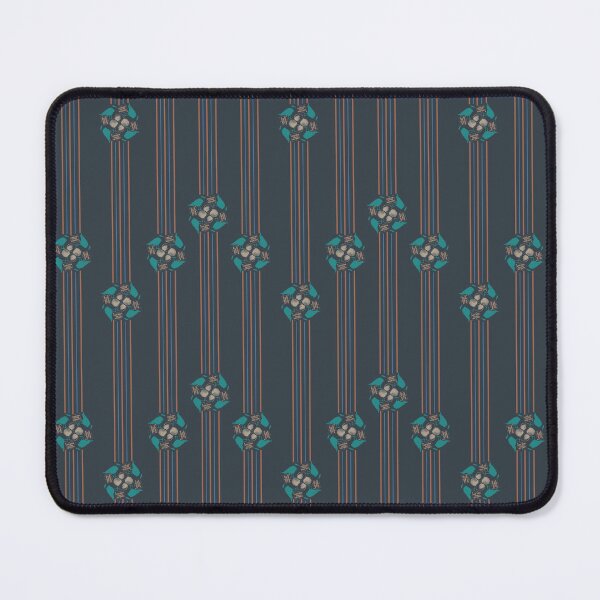 Item preview, Maryland Shore Vertical Stripes Seagulls & Shells Turquoise on Navy designed and sold by Digitalmyth's Designs.