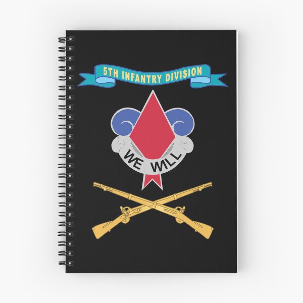 Item preview, Army - 5th Infantry Division - DUI w Ribbon - Br X 300 designed and sold by Military Insignia Products.