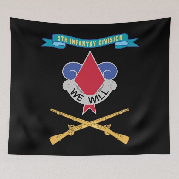 Item preview, Army - 5th Infantry Division - DUI w Ribbon - Br X 300 designed and sold by Military Insignia Products.