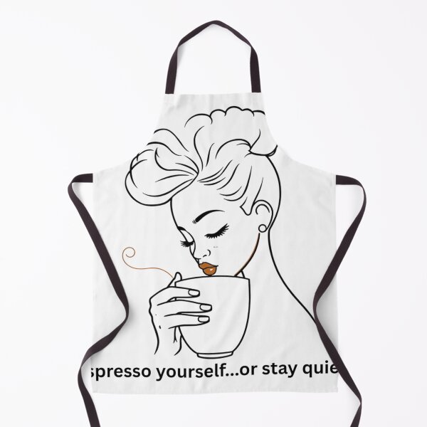 Item preview, Espresso Yourself or Stay Quiet — Black Woman Natural Hair Coffee Lover Funny Afro Art designed and sold by nancysdaughter.