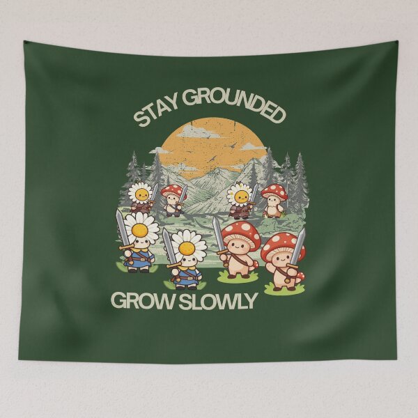 Item preview, Stay grounded, grow slowly. designed and sold by PatronesKawai.