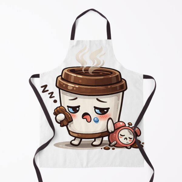 Item preview, Tired Coffee Cup Kawaii  designed and sold by redsharkuk.