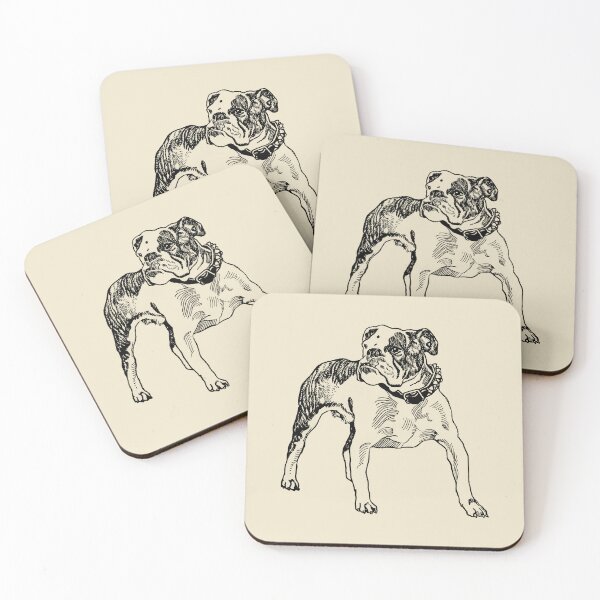 Item preview, Bulldog – Vintage Illustration Inspired by Moriz Jung designed and sold by Alkaravan Creators.