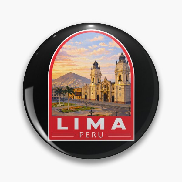 Item preview, Lima Peru Travel Art Emblem designed and sold by KrisSidDesigns.