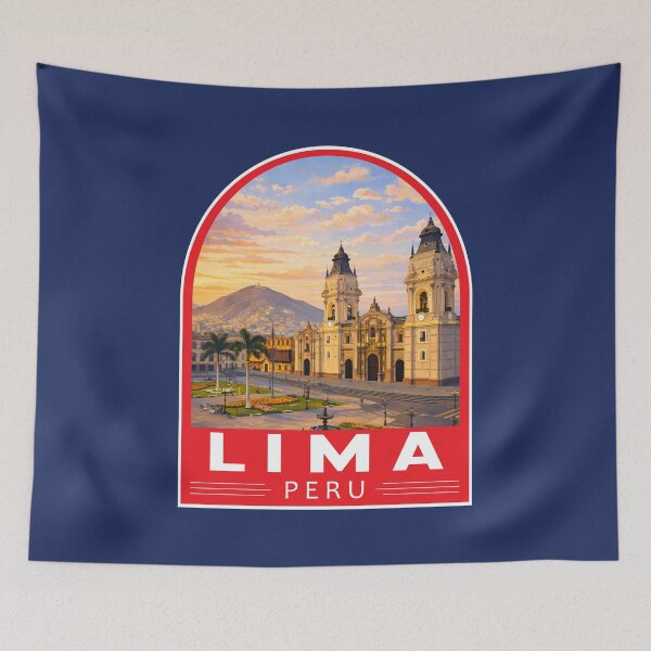 Item preview, Lima Peru Travel Art Emblem designed and sold by KrisSidDesigns.