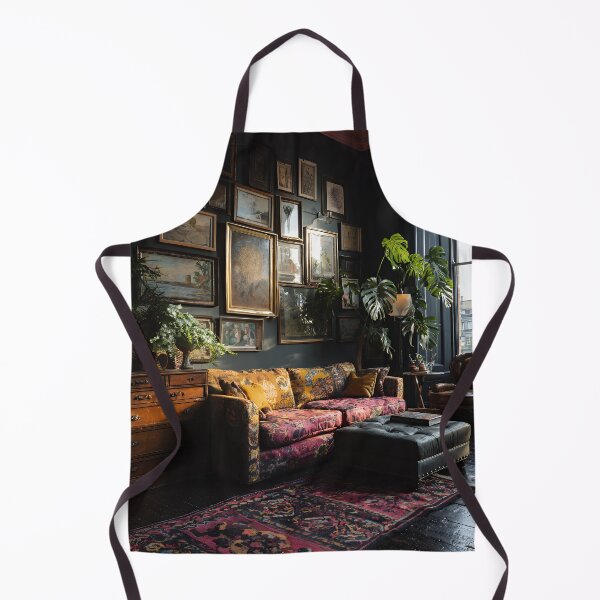Item preview, Dark Maximalist Living Room with Eclectic Gallery Wall & Vintage Furniture designed and sold by EK-World.