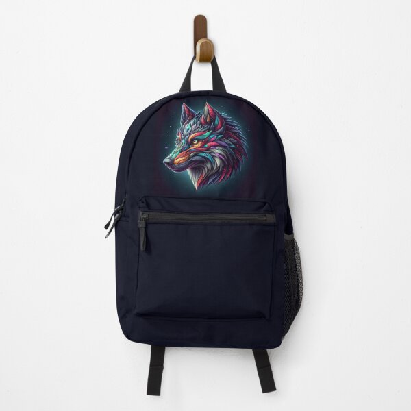 Item preview, Mystic Neon Wolf – Psychedelic Tribal Design designed and sold by Dogandesighn.