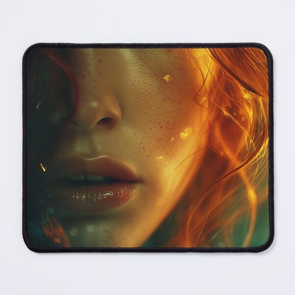 Item preview, Emerald Gaze in the Ember Veil designed and sold by oanaunciuleanu.