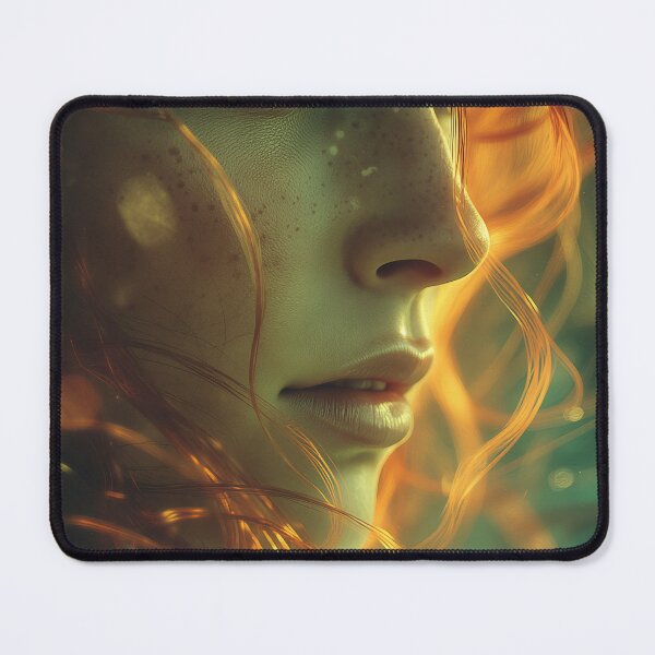 Item preview, Emerald Gaze in the Ember Veil designed and sold by oanaunciuleanu.