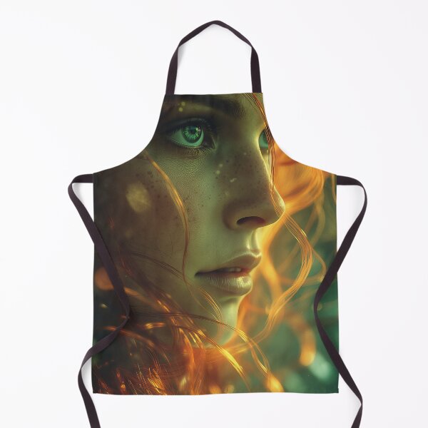 Item preview, Emerald Gaze in the Ember Veil designed and sold by oanaunciuleanu.