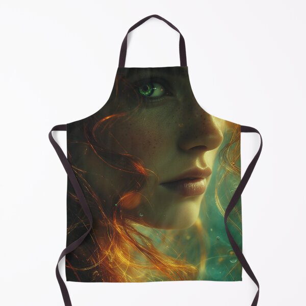 Item preview, Emerald Gaze in the Ember Veil designed and sold by oanaunciuleanu.