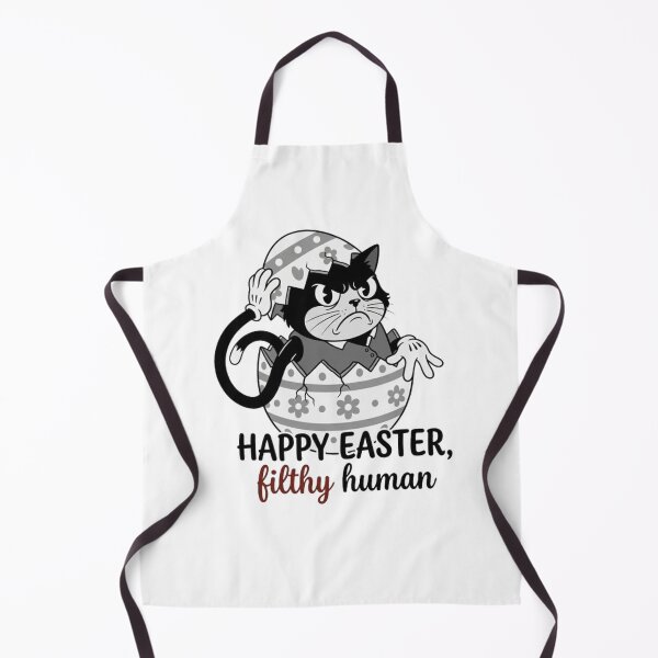 Item preview, Funny Grumpy Retro Cartoon Easter Cat Filthy Human Design designed and sold by PoomDesign.
