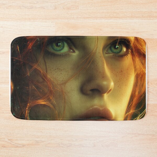 Item preview, Emerald Gaze in the Ember Veil designed and sold by oanaunciuleanu.