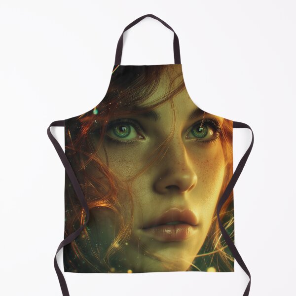 Item preview, Emerald Gaze in the Ember Veil designed and sold by oanaunciuleanu.