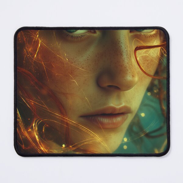 Item preview, Emerald Gaze in the Ember Veil designed and sold by oanaunciuleanu.