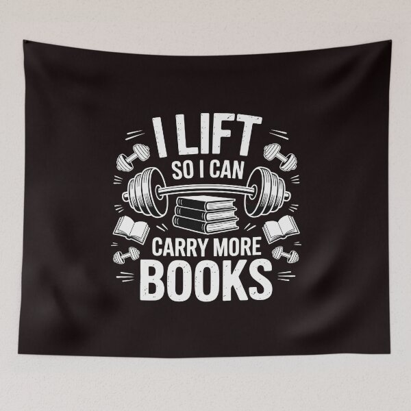 Item preview, I Lift So I Can Carry More Books – Book Lover Gym Addict Workout Design designed and sold by Redgiant87x.