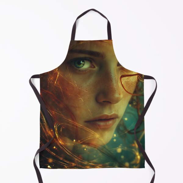 Item preview, Emerald Gaze in the Ember Veil designed and sold by oanaunciuleanu.