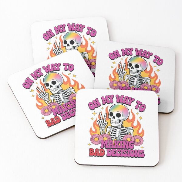 Item preview, Oh My Way To Making Bad Decisions - Skeleton Graphic Tee designed and sold by Maniutek.