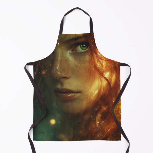 Item preview, Emerald Gaze in the Ember Veil designed and sold by oanaunciuleanu.