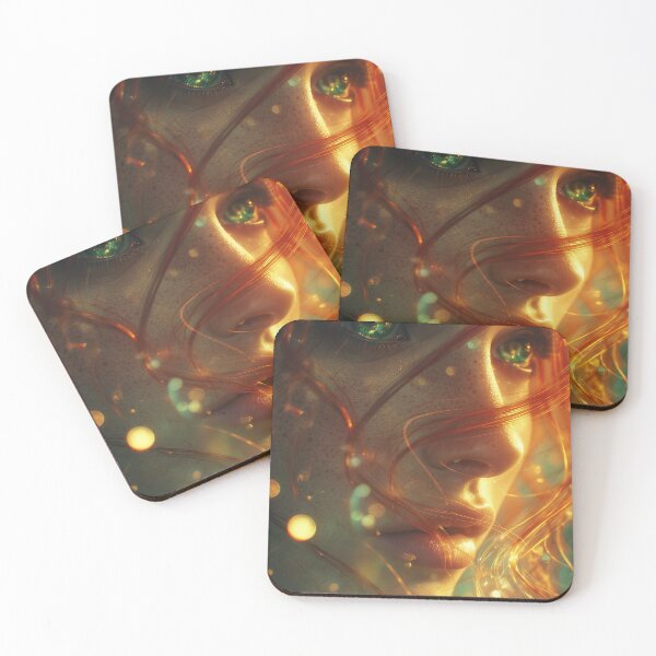 Item preview, Emerald Gaze in the Ember Veil designed and sold by oanaunciuleanu.
