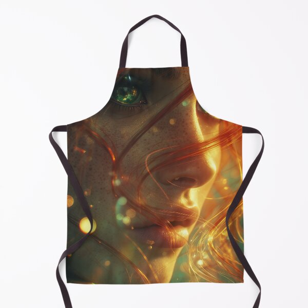 Item preview, Emerald Gaze in the Ember Veil designed and sold by oanaunciuleanu.