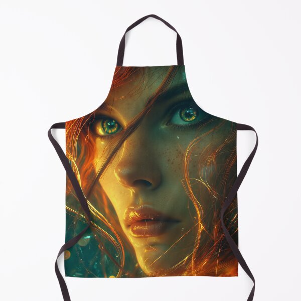 Item preview, Emerald Gaze in the Ember Veil designed and sold by oanaunciuleanu.