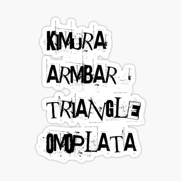 BJJ Submissions Sticker