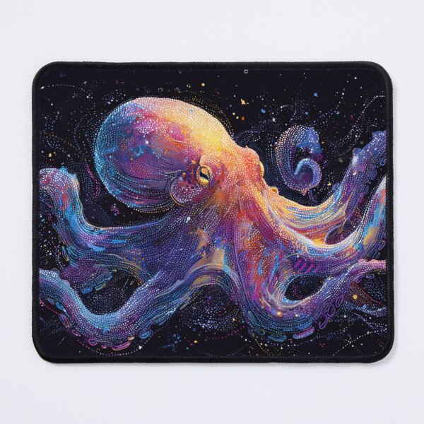 Item preview, Colorful octopus floats in space designed and sold by anytka.