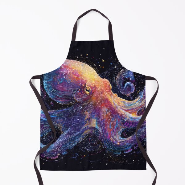 Item preview, Colorful octopus floats in space designed and sold by anytka.