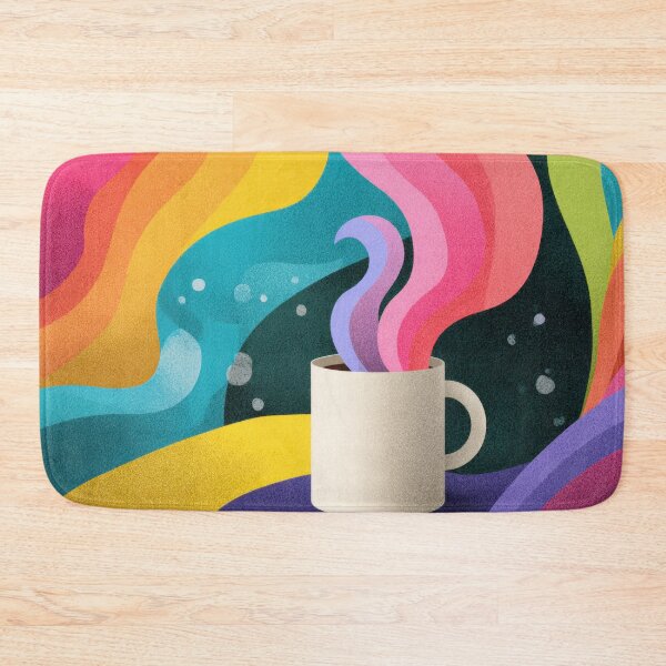 Item preview, Steaming colorful coffee cup designed and sold by anytka.
