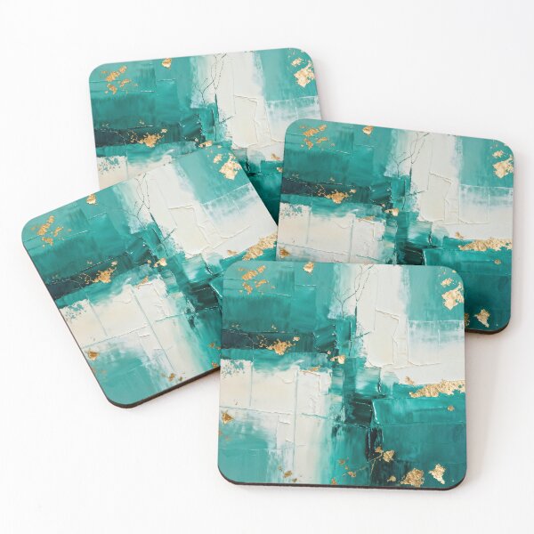 Item preview, Abstract design in turquoise and gold designed and sold by paulrommer.