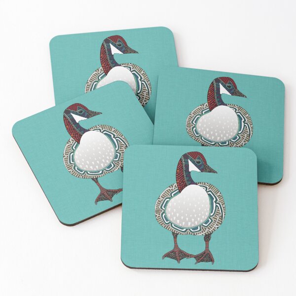 Item preview, goose turquoise blue designed and sold by scrummy.