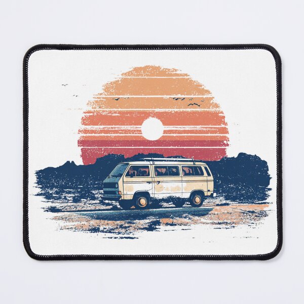 Item preview, Vintage Camper Van Sunset – Retro Desert Road Trip Graphic designed and sold by GabrielTheMaker.