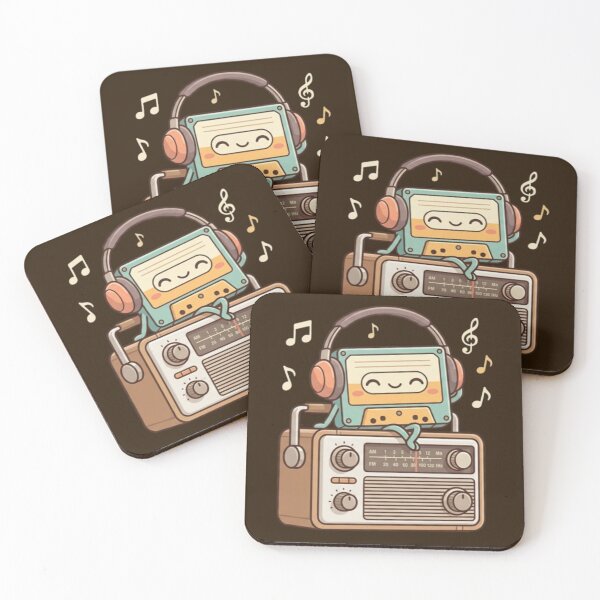 Item preview, Retro Cassette & Radio – Whimsical Music Design designed and sold by Dogandesighn.