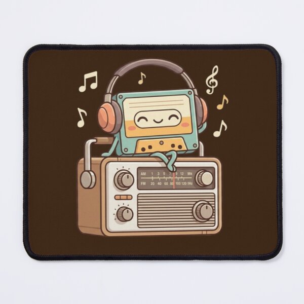 Item preview, Retro Cassette & Radio – Whimsical Music Design designed and sold by Dogandesighn.
