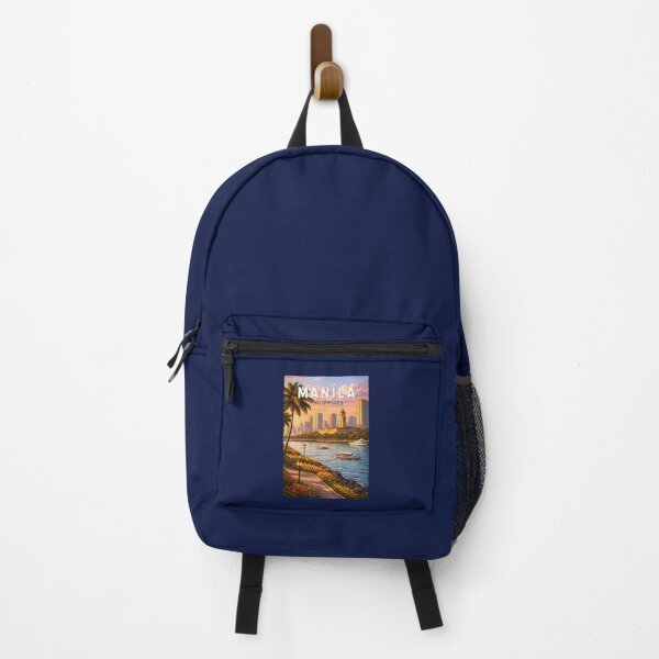Item preview, Manila Philippines Skyline Illustration Travel Art Vintage designed and sold by KrisSidDesigns.