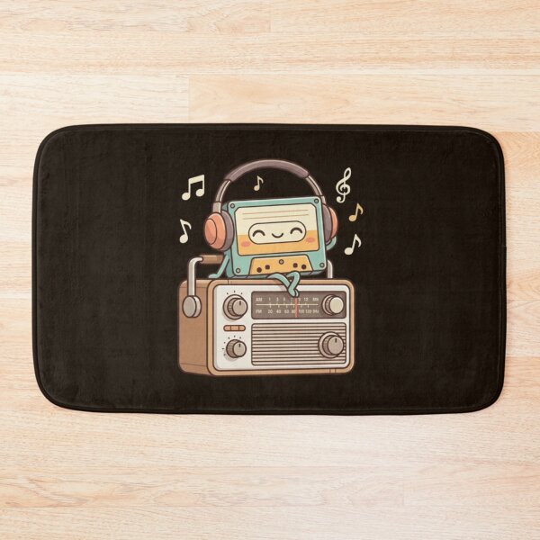 Item preview, Retro Cassette & Radio – Whimsical Music Design designed and sold by Dogandesighn.