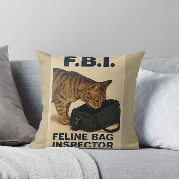 Item preview, FBI - Feline Bag Inspector designed and sold by Red Panda Gifts.